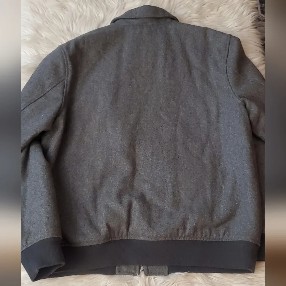 Old Navy Vintage Gray Wool-Blend Zip Jacket Coat – XL (Never Worn)